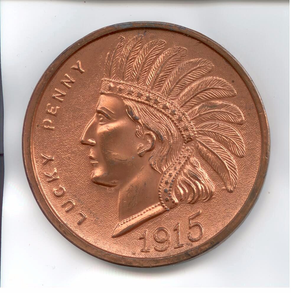 Lucky penny with Montana cut out